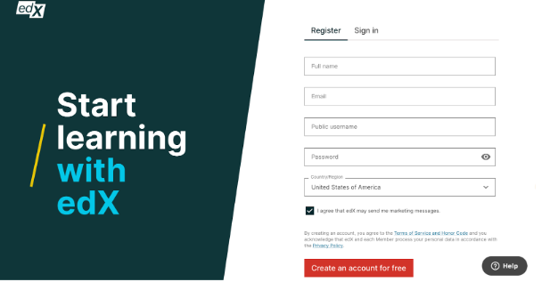 Sign In To Your edX Account Or Create One