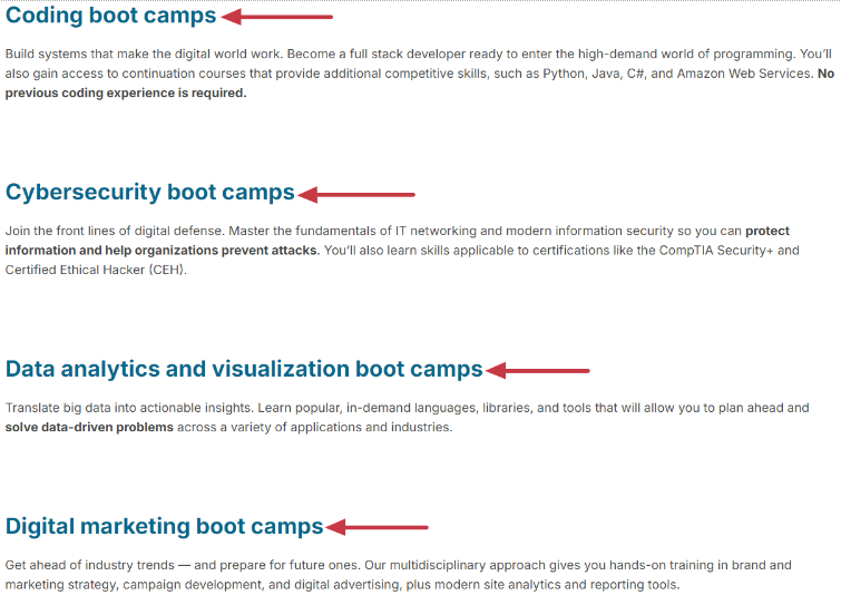 Explore edX Bootcamp Course