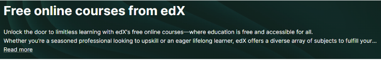 Top Free edX Courses