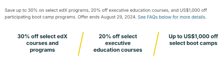 edX Offer Any Discount